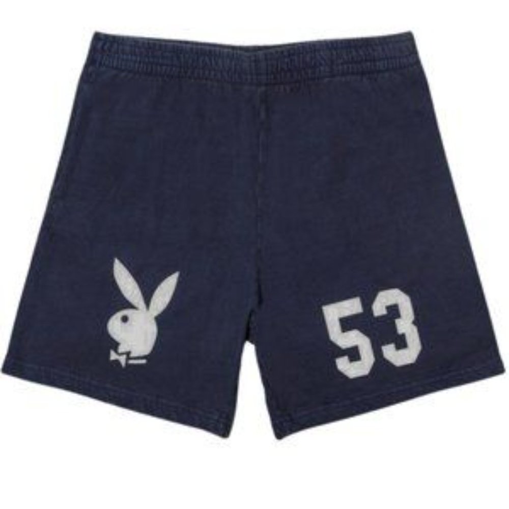 Playboy Men's 1953 Sweats Shorts Navy Blue NWT Size Large